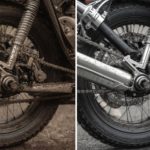 Motorrad Trockeneis TÜV Kette Motor reinigung