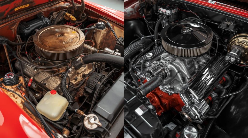 Oldtimer Motorraum Trockeneis H-Original sicher