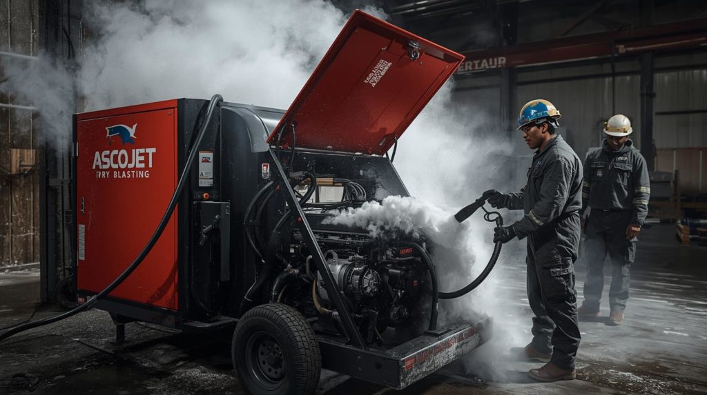 ASCOJet 8.500€, ColdJet 12.900€, Miete 149€/Tag inkl. Trockeneis. Profi-Service ab 79€